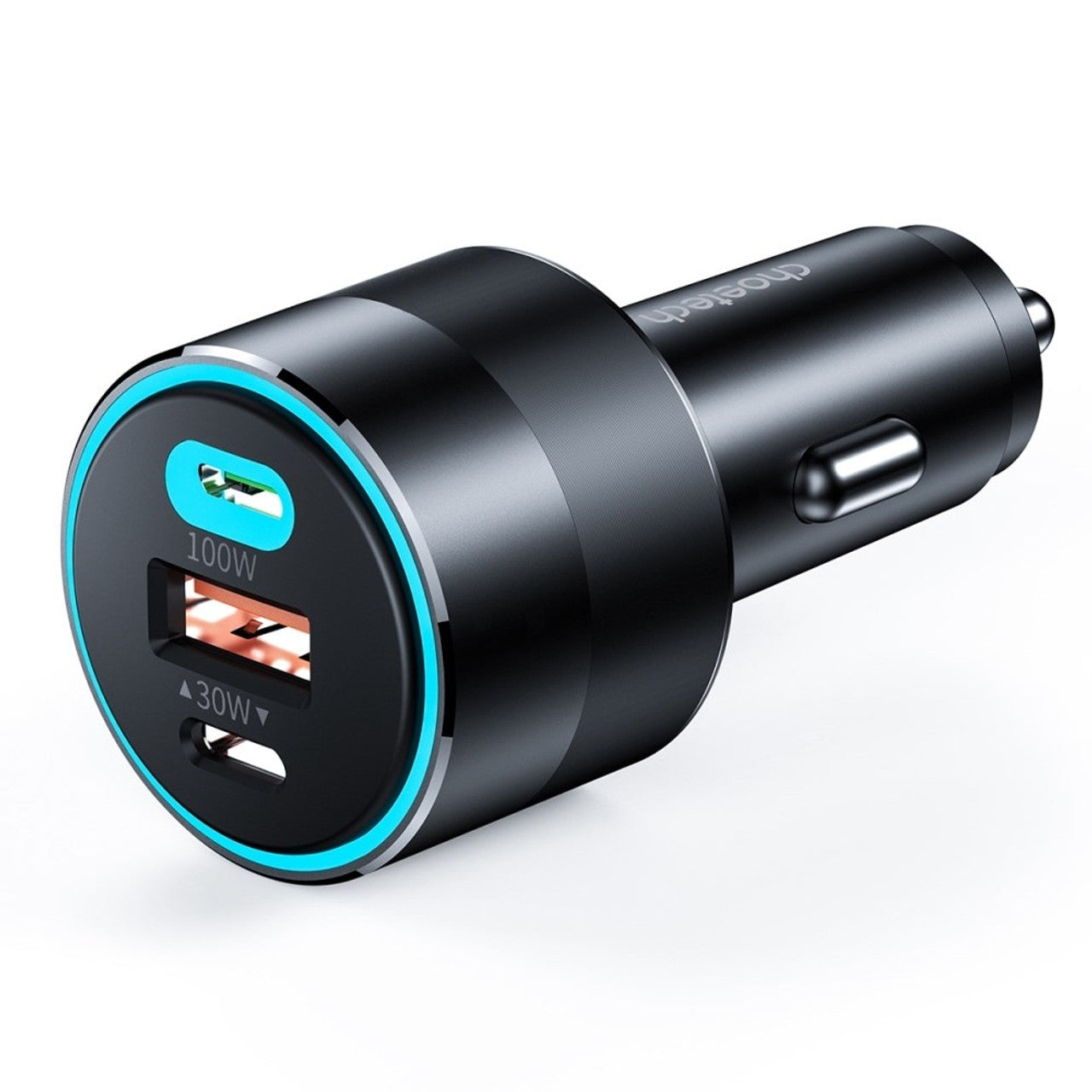 TC0011 130W 3 Ports (Dual USB-C Port PD3.0 + USB-A Port) Fast Car Charger