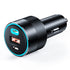 CHOETECH TC0011 130W 3 Ports Dual USB-C Port PD3.0 + USB-A Port Fast Car Charger