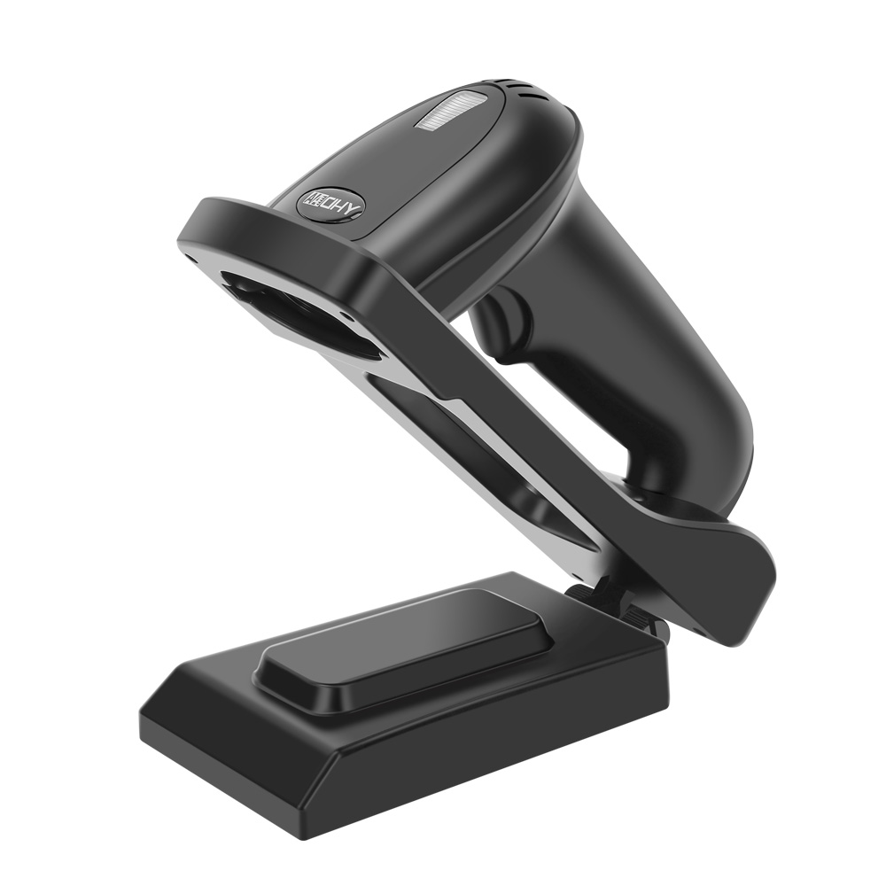YHDAA YHD-5800DB 2D Wireless Bluetooth Barcode / QR Code Scanner with Stand Black