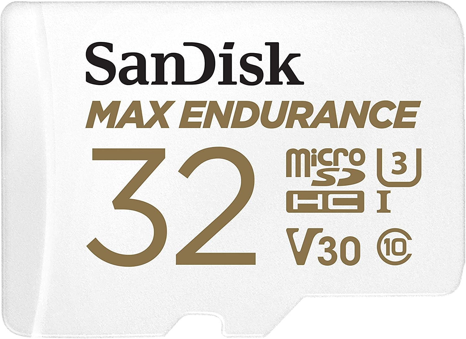 Sandisk Max Endurance Microsdhc Card SQQVR 32G 15 000 HRS UHS-I C10 U3 V30 100MB/S R 40MB/S W SD Adaptor SDSQQVR-032G-GN6IA