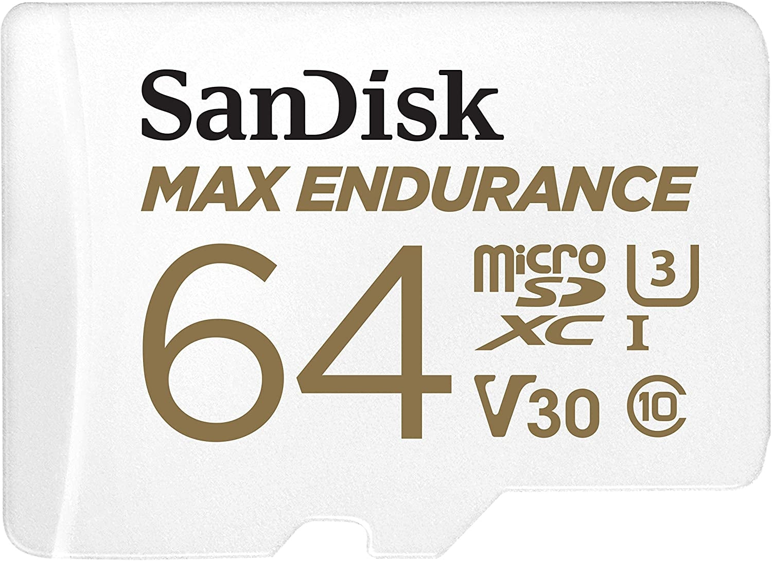 Sandisk Max Endurance Microsdxc Card SQQVR 64G 30 000 HRS UHS-I C10 U3 V30 100MB/S R 40MB/S W SD Adaptor SDSQQVR-064G-GN6IA