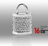 16GB Crystal Lock Pendant USB Flash Drive Pen Stick Memory (Silver)