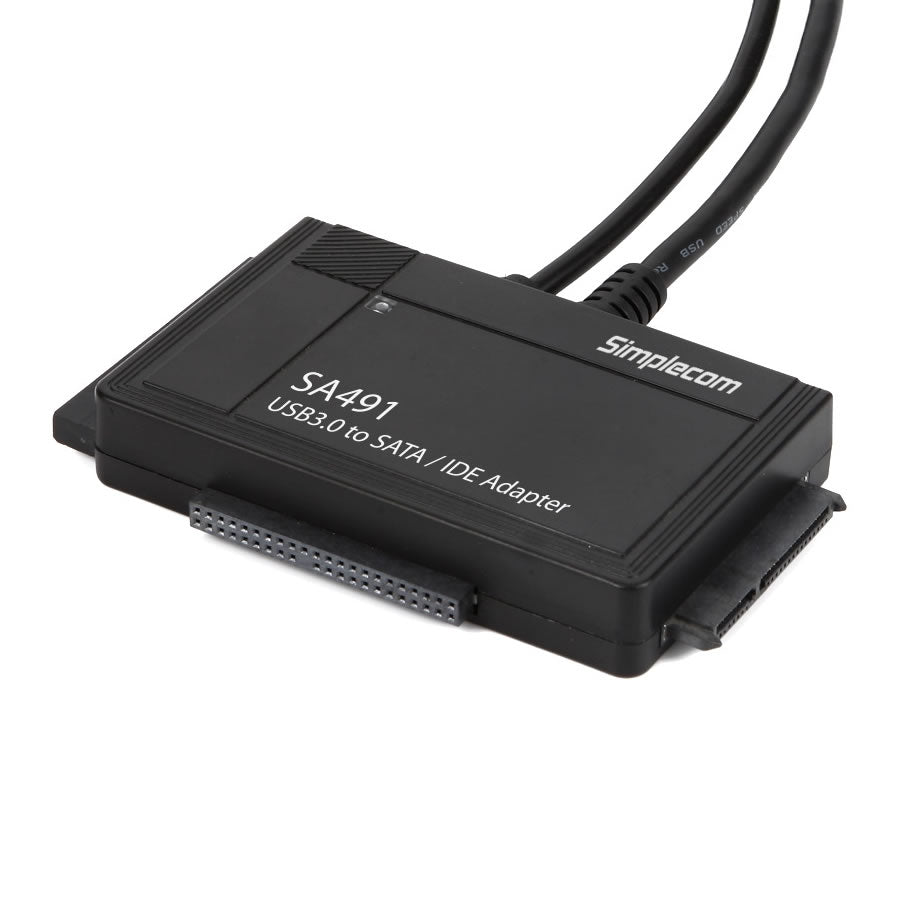 SA491 3-IN-1 USB 3.0 TO 2.5", 3.5" & 5.25" SATA/IDE Adapter with Power Supply