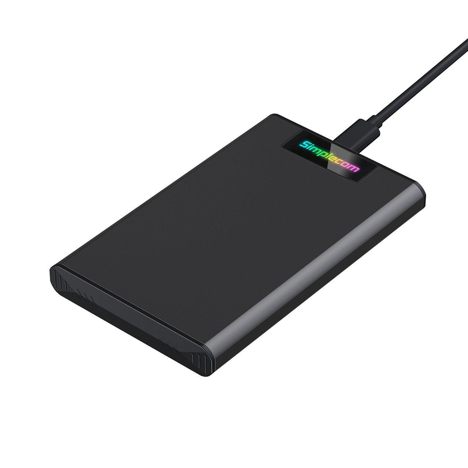 SE239 Tool-free 2.5" SATA HDD SSD to USB-C Enclosure with RGB Lights USB 3.2 Gen 2