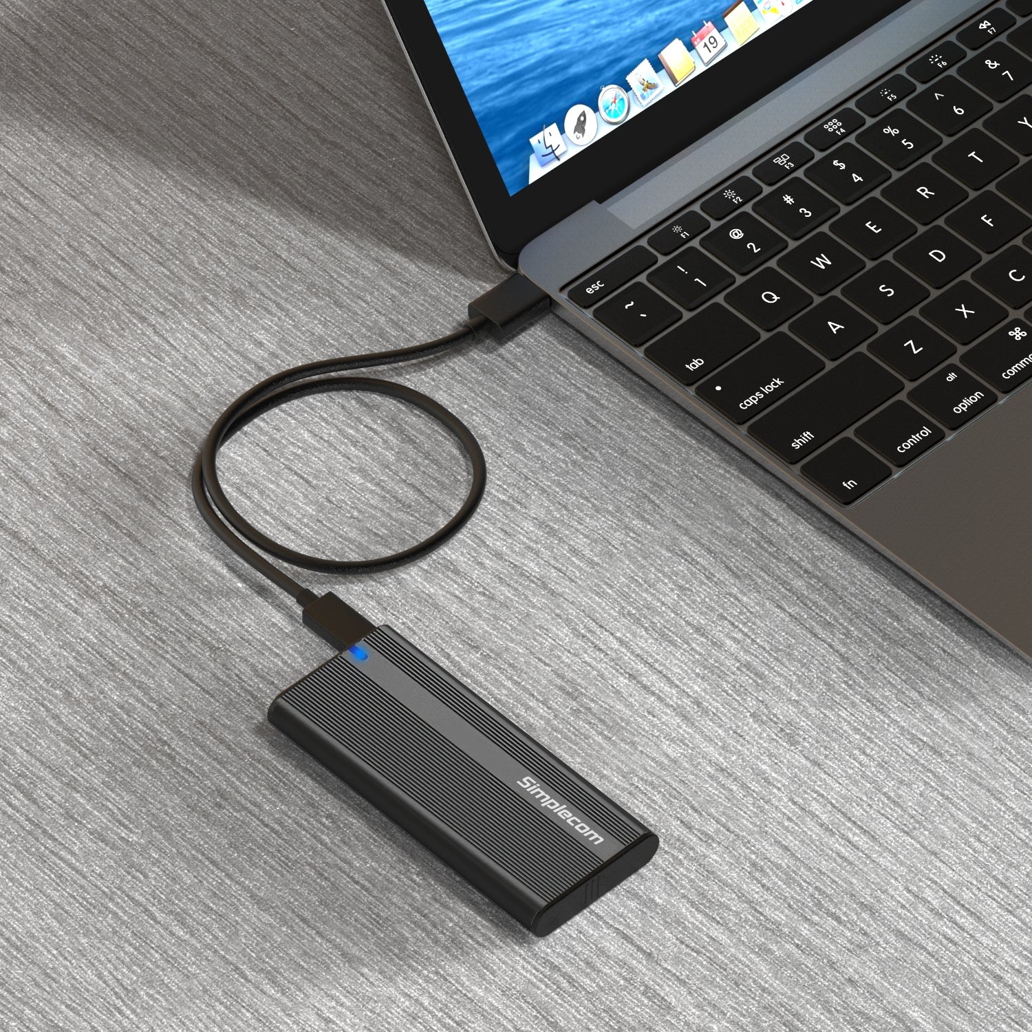 Simplecom SE505 NVMe M.2 SSD to USB-C Enclosure USB 3.2 Gen 2 10Gbps