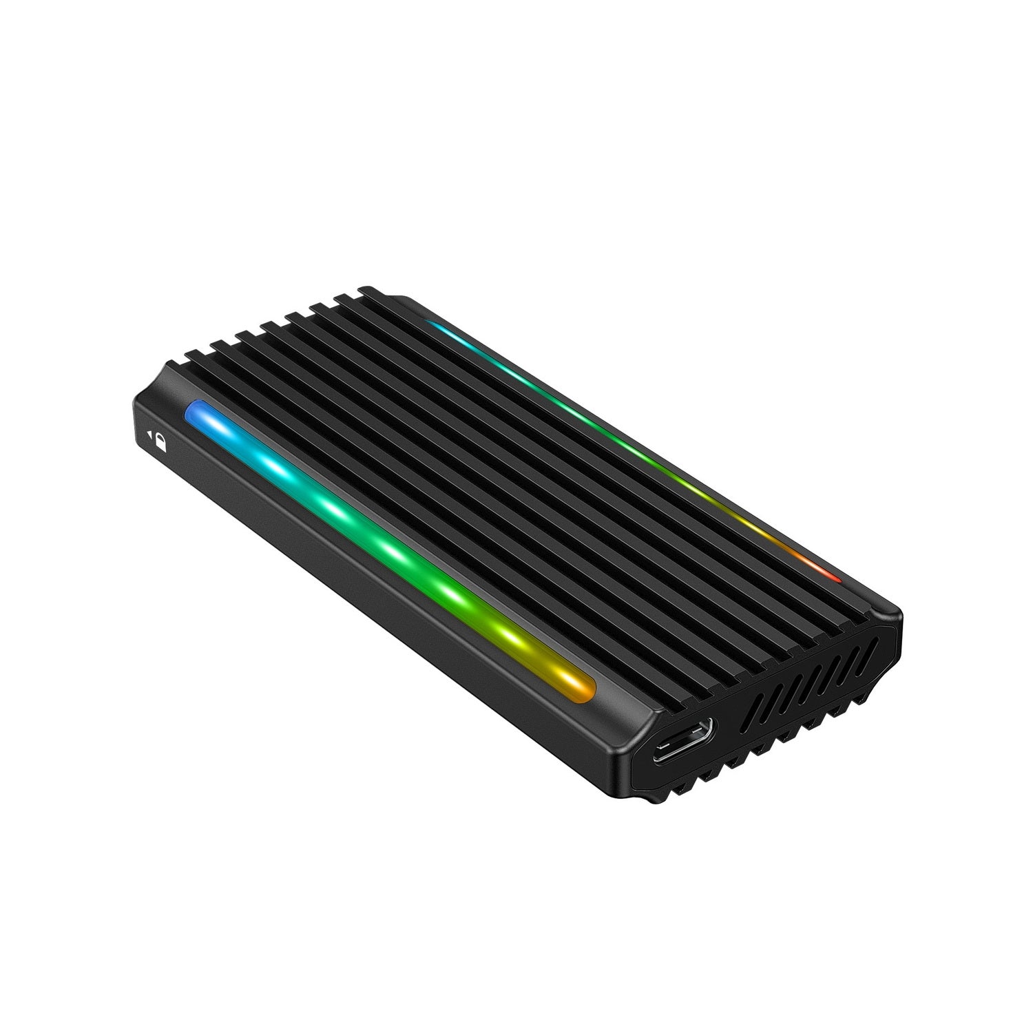 SE525 NVMe / SATA M.2 SSD USB-C Enclosure with RGB Light USB 3.2 Gen 2 10Gbps