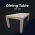 Foxglove Dining Table 190cm Solid Mt Ash Wood Home Dinner Furniture - White