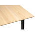 Aconite Dining Table 180cm Solid Messmate Timber Wood Black Metal Leg - Natural