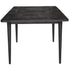 Claire Dining Table Extendable 170-230cm Solid Oak Wood Furniture - Black