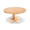 Gloriosa Round Dining Table 135cm Pedestal Solid Mango Timber Wood - Honey Wash