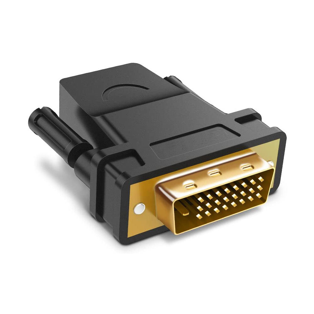 DVI-D 24+1 Male to HDMI Female Adapter Converter Gold Plated Support 1080P