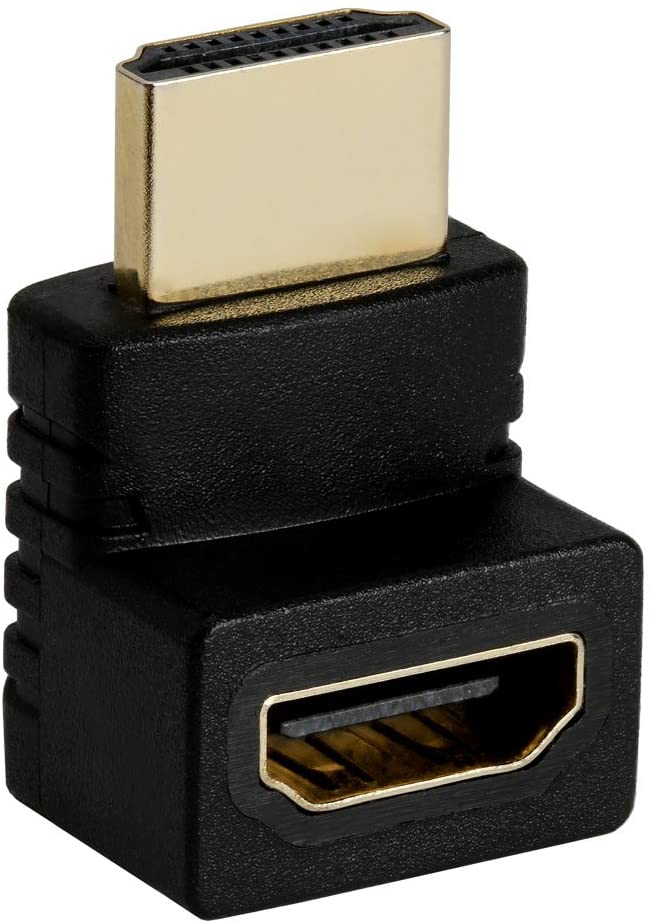 Right Angle 270 Degree HDMI Male to Female Plug Play Connector Adapter joiner