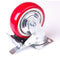 5 inch Industrial  Caster Wheels Swivel with Brake Locking Casters Castor Wheels Cart Furniture Workbench