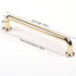 128mm Polished gold Furniture Kitchen Bathroom Cabinet Handles Drawer Bar Handle Pull Knob