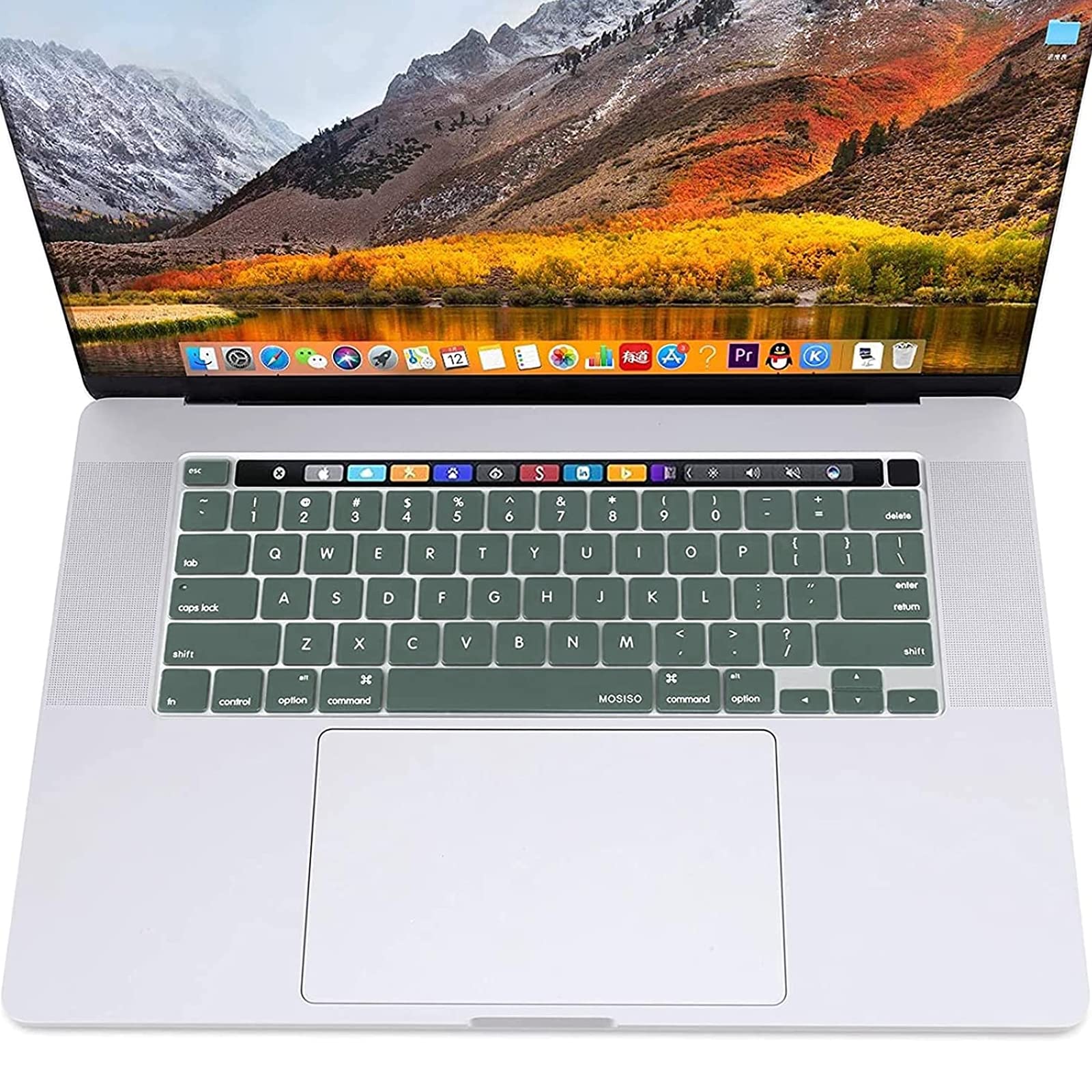 Keyboard Cover Skin For MacBook Pro 13 Pro 16 A2338 A2289 A2251 A2141 M1 M2 2020 to 2023 Dgreen