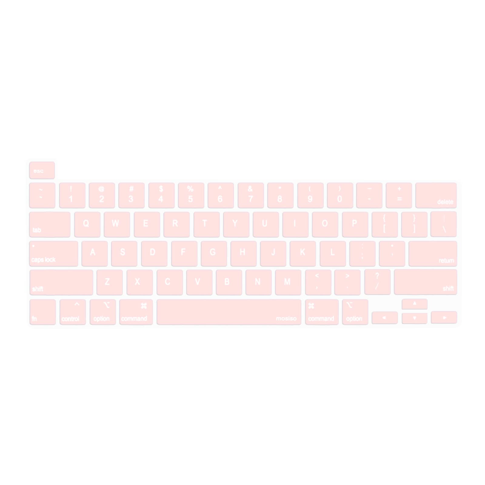 Keyboard Cover Skin For MacBook Pro 13 Pro 16 A2338 A2289 A2251 A2141 M1 M2 2020 to 2023 Pink