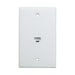 Ethernet Wall Plate 1 Port Cat6 Ethernet Cable Wall Plate Adapter