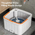 Clean Sewage Separation Mop Rotary Hand-Wash-Free Flat Suction Orange white