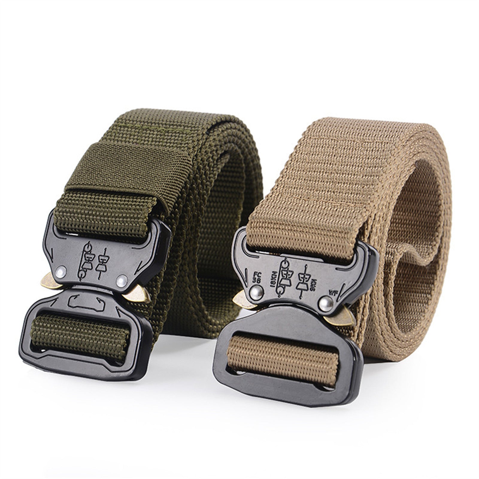 Multifunctional Men's Outdoor Tactical Belt Outside Military Training Belt Green
