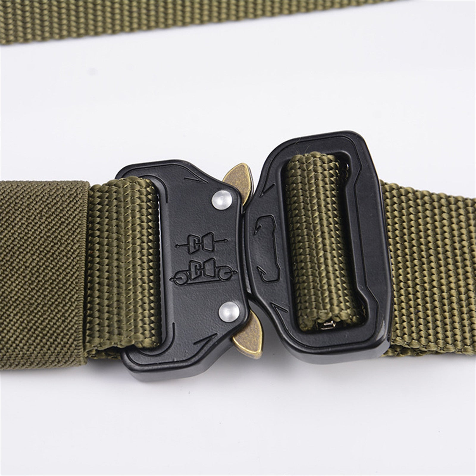 Multifunctional Men's Outdoor Tactical Belt Outside Military Training Belt Green