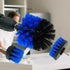 Three-Piece Electric Drill Set Bathroom Carpet Sink Cleaning Brush Head Blue