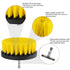 Three-Piece Electric Drill Set Bathroom Carpet Sink Cleaning Brush Head Yellow