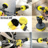Three-Piece Electric Drill Set Bathroom Carpet Sink Cleaning Brush Head Yellow