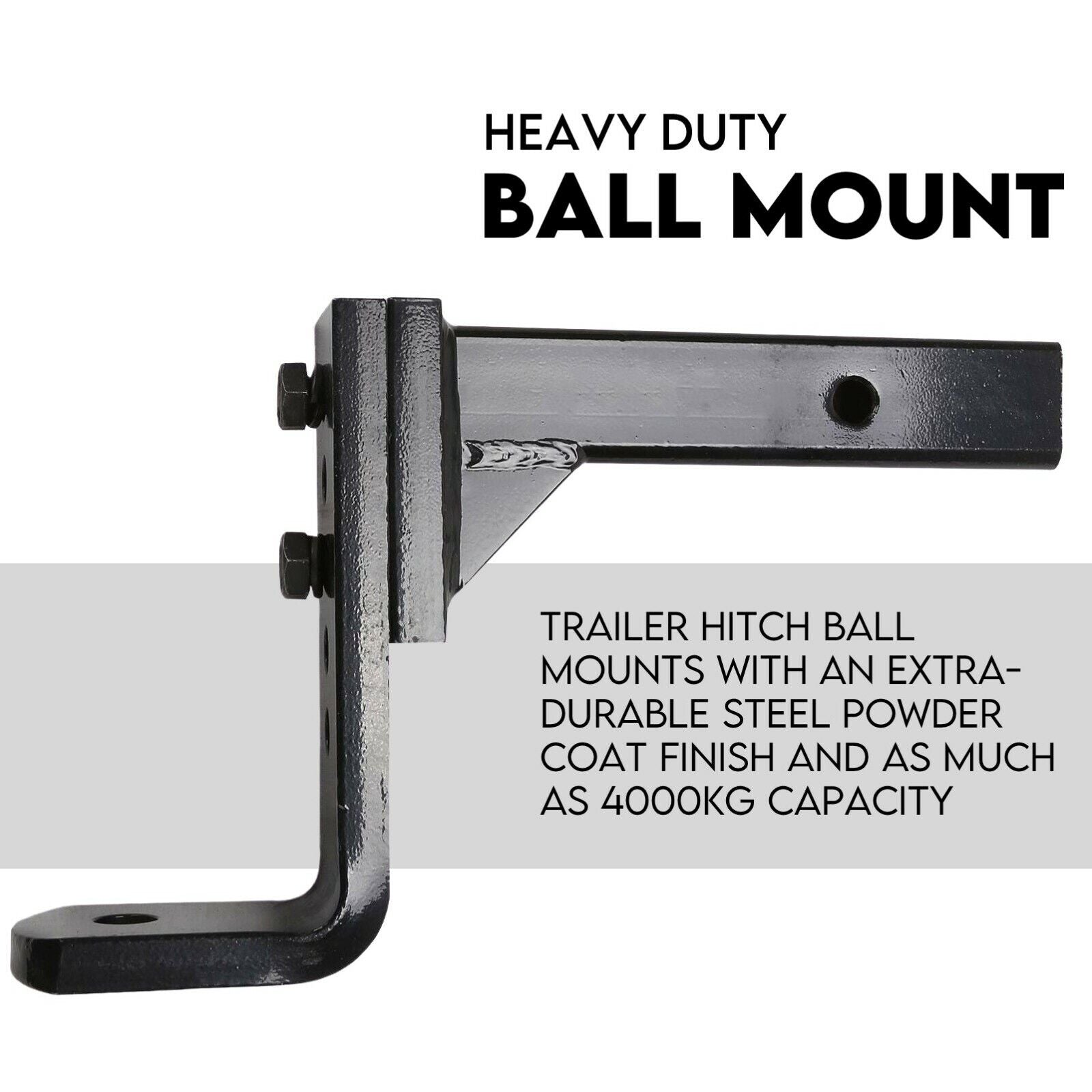 Adjustable Drop Towbar Tow Bar Ball Mount Tongue 2