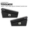 Under Tray Tool Box Underbody Pair Set 900mm Black Steel