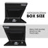 Under Tray Tool Box Underbody Pair Set 600mm Black Aluminium