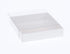 100 Pack of 10cm Square Invitation Coaster Favor Function product Presentation Cookie Biscuit Patisserie Gift Box - 4cm deep - White Card with Clear Slide On PVC Lid