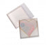 100 Pack of 8cm Square Wedding Invitation Coaster Favor Function product Presentation Cookie Biscuit Patisserie Gift Box - 2cm deep - White Card with Clear Slide On PVC Lid