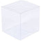 100 Pack of 10cm Square Cube PVC Box -  Product Showcase Clear Plastic Shop Display Storage Packaging Box