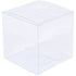 100 Pack of 10cm Square Cube PVC Box -  Product Showcase Clear Plastic Shop Display Storage Packaging Box