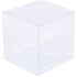 100 Pack of  12cm Square Cube Box - Large Bomboniere Exhibition Gift Product Showcase Clear Plastic Shop Display Storage Packaging Box