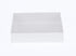 100 Pack of White Card Box - Clear Slide On Lid - 25 x 25 x 6cm - Large Beauty Product Gift Giving Hamper Tray Merch Fashion Cake Sweets Xmas