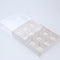 10 Pack of White Card Chocolate Sweet Soap Product Reatail Gift Box - 12 bay 4x4x3cm Compartments  - Clear Slide On Lid - 16x12x3cm