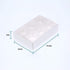 50 Pack of White Card Chocolate Sweet Soap Product Reatail Gift Box - 6 Bay Compartments - Clear Slide On Lid - 12x8x3cm