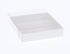 50 Pack of 10cm Square Invitation Coaster Favor Function product Presentation Cookie Biscuit Patisserie Gift Box - 4cm deep - White Card with Clear Slide On PVC Lid