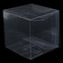 50 Pack of 5cm Clear PVC Plastic Folding Packaging Small rectangle/square Boxes for Wedding Jewelry Gift Party Favor Model Candy Chocolate Soap Box