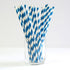 1000 Bulk Wholesale Pack Blue White Drinking Straws Biodegradable Eco Paper Birthday Party Event Bistro Bar Cafe Take Away