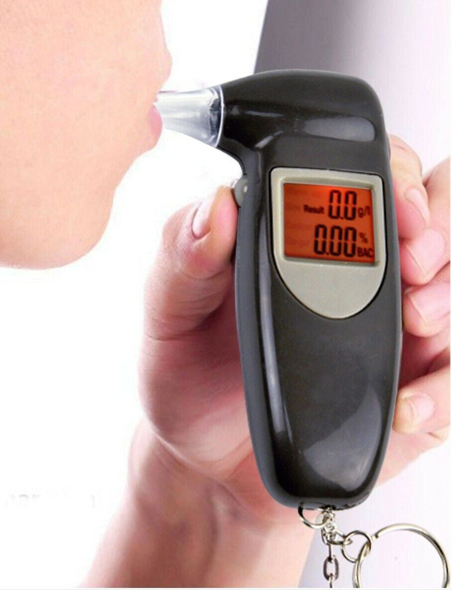 Digital Alcohol Tester LCD Police Breathalyser Grade Accuracy Portable Keychain