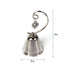 50 Pack of Silver Wedding Kissing Bell Name Card Stand Holder with Heart in Ring Bomboniere Favour Gift