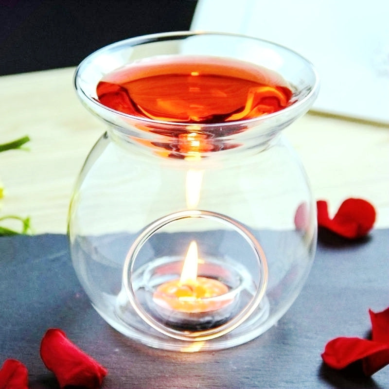 20 Wholesale lot of Perfume Scented Essential Oil Tealight Candle Burner Glass Lamp for Aromatherapy Spa Room Relax 14cm High