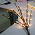 LED Light Bunch Stem - Warm White BATTERY fairy lights - 50cm high 20 bulbs/petals