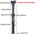 SPD-801 Dropper Seatpost Adjustable Height via Thumb Remote Lever - External Cable 30.9 Diameter 100mm Travel