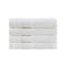 Linenland Bath Towel Set - 4 Piece Cotton Washcloths - White