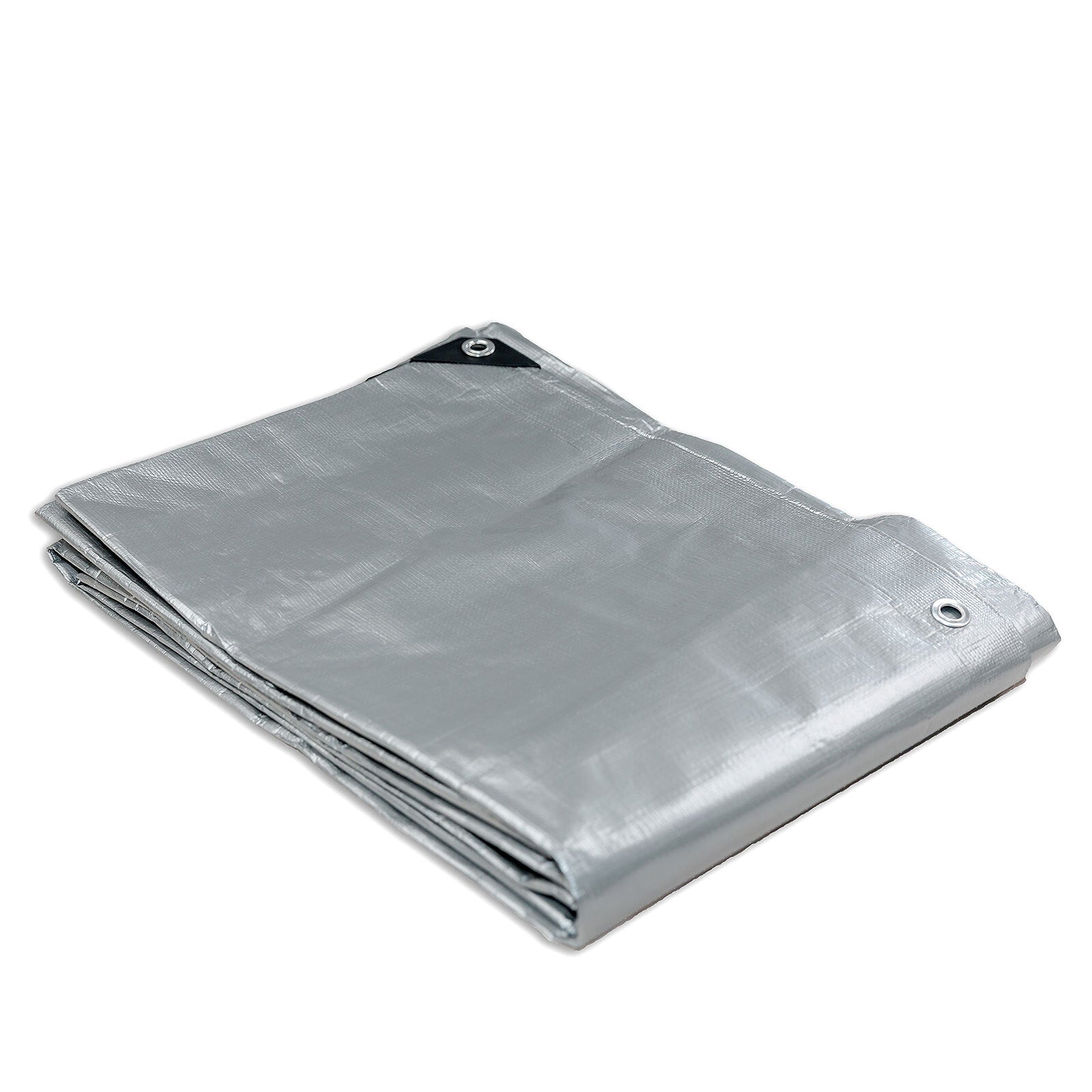 Heavy Duty Silver Black Tarp Tarpaulin 3.6x6.1m