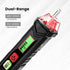 HT100 Non Contact Voltage Tester AC Electricity Detect Pen 12V-1000V/48V-1000V Dual Range with LCD Display LED Flashlight Buzzer Alarm Wire Breakpoint Finder