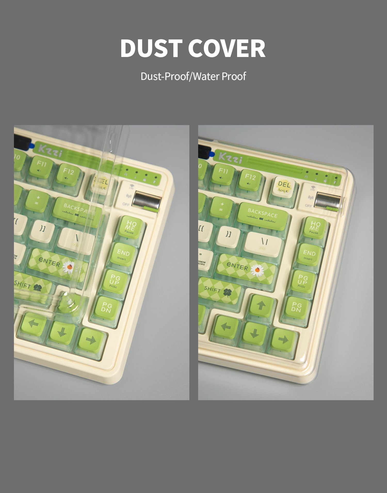 K75 PRO RGB 75% Wireless Gasket Mechanical Night Grey Keyboard, Triple Mode, Eternity Tactile Switch